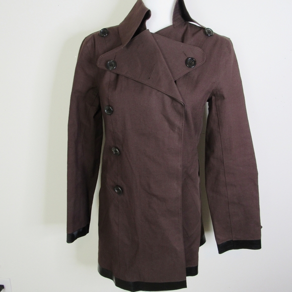 BURBERRY Double-breasted  Dark Brown Trench Coat 8 - Picture 10 of 10